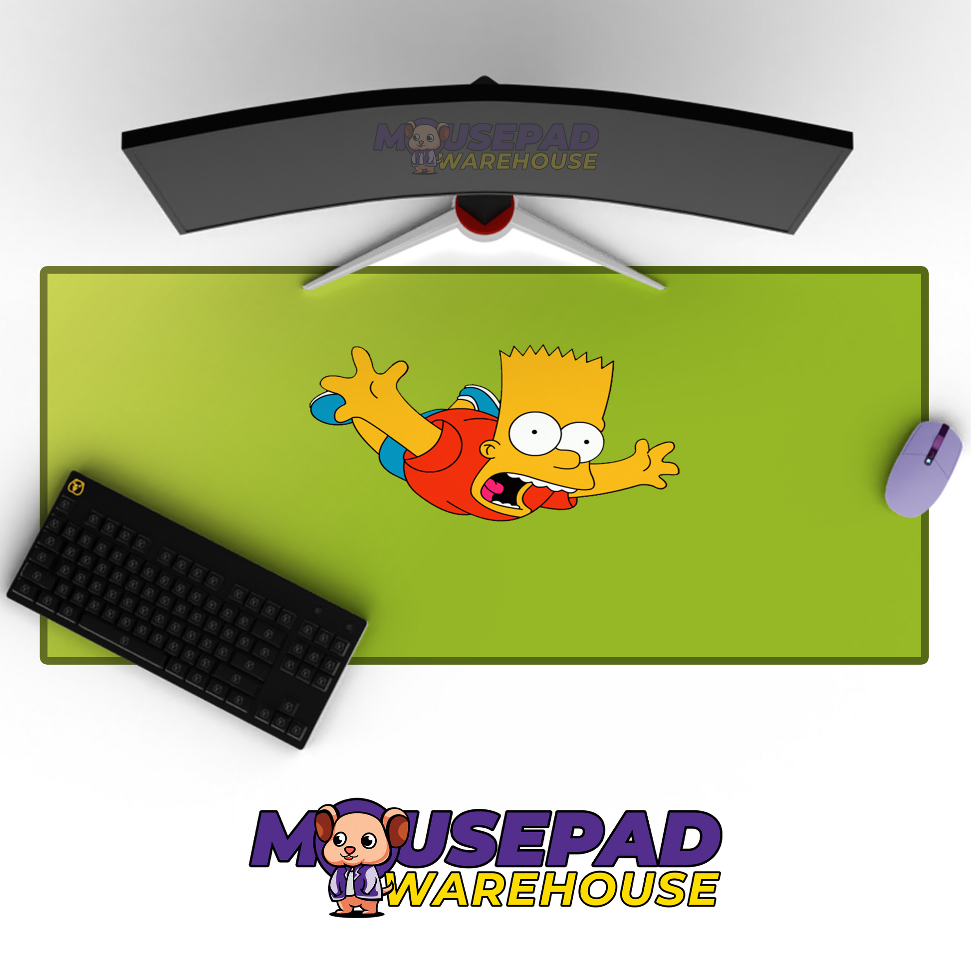 The Simpsons TV Show Mousepad 1225 MousepadWarehouse.com