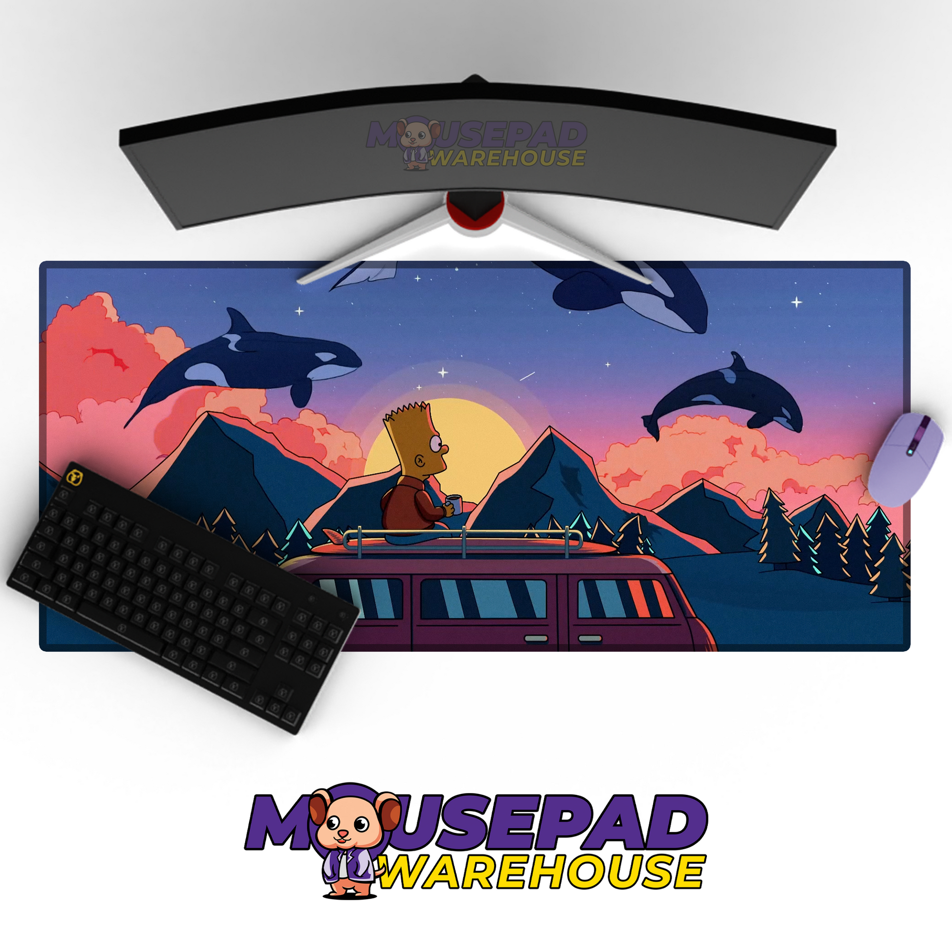 The Simpsons TV Show Mousepad 1257405 MousepadWarehouse.com