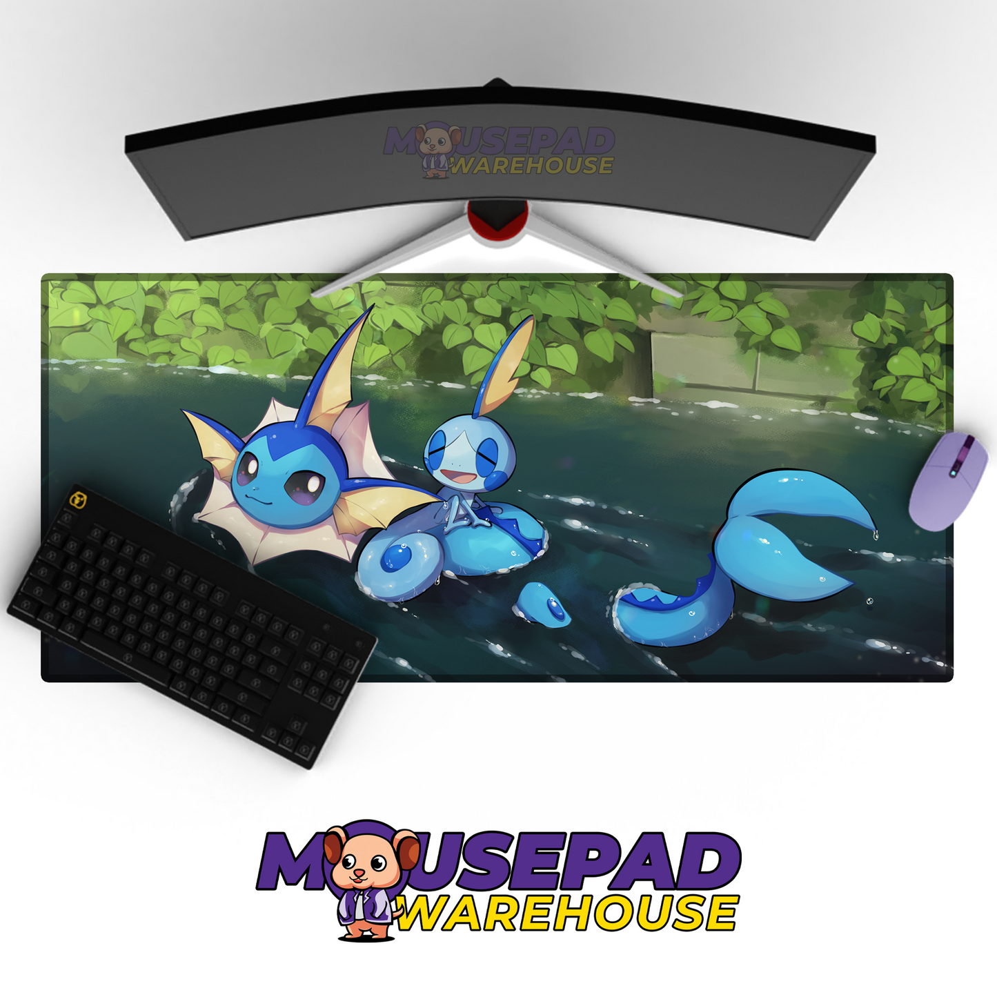 Vaporeon Pokemon TV Show Mousepad 1278790 MousepadWarehouse.com