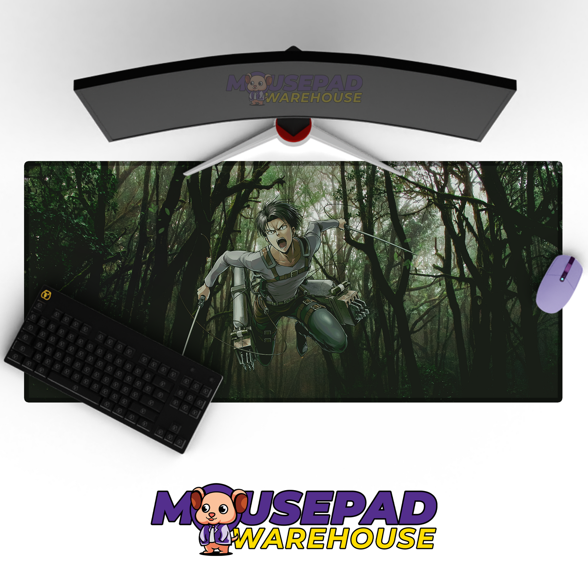 Attack on Titan Anime Mousepad 1289979 MousepadWarehouse.com