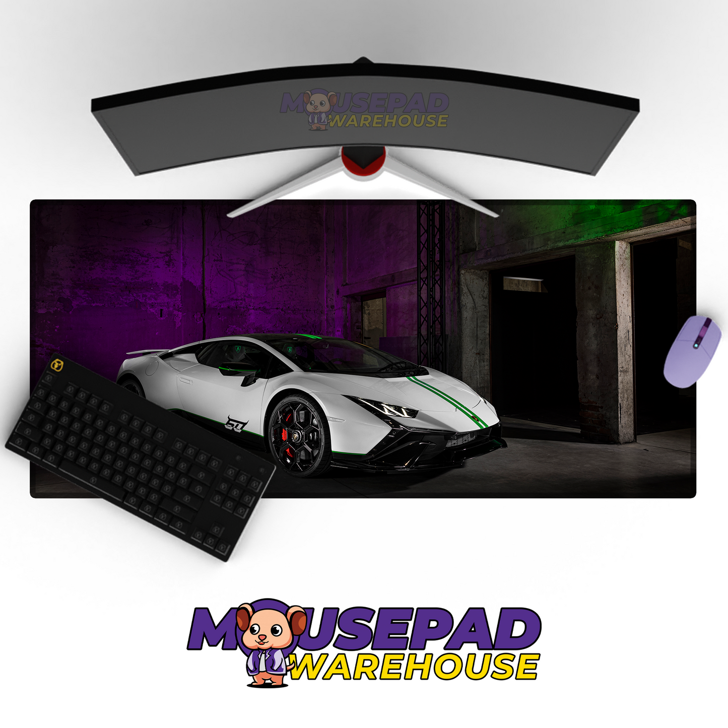 Lamborghini Car Mousepad 1312848 MousepadWarehouse.com