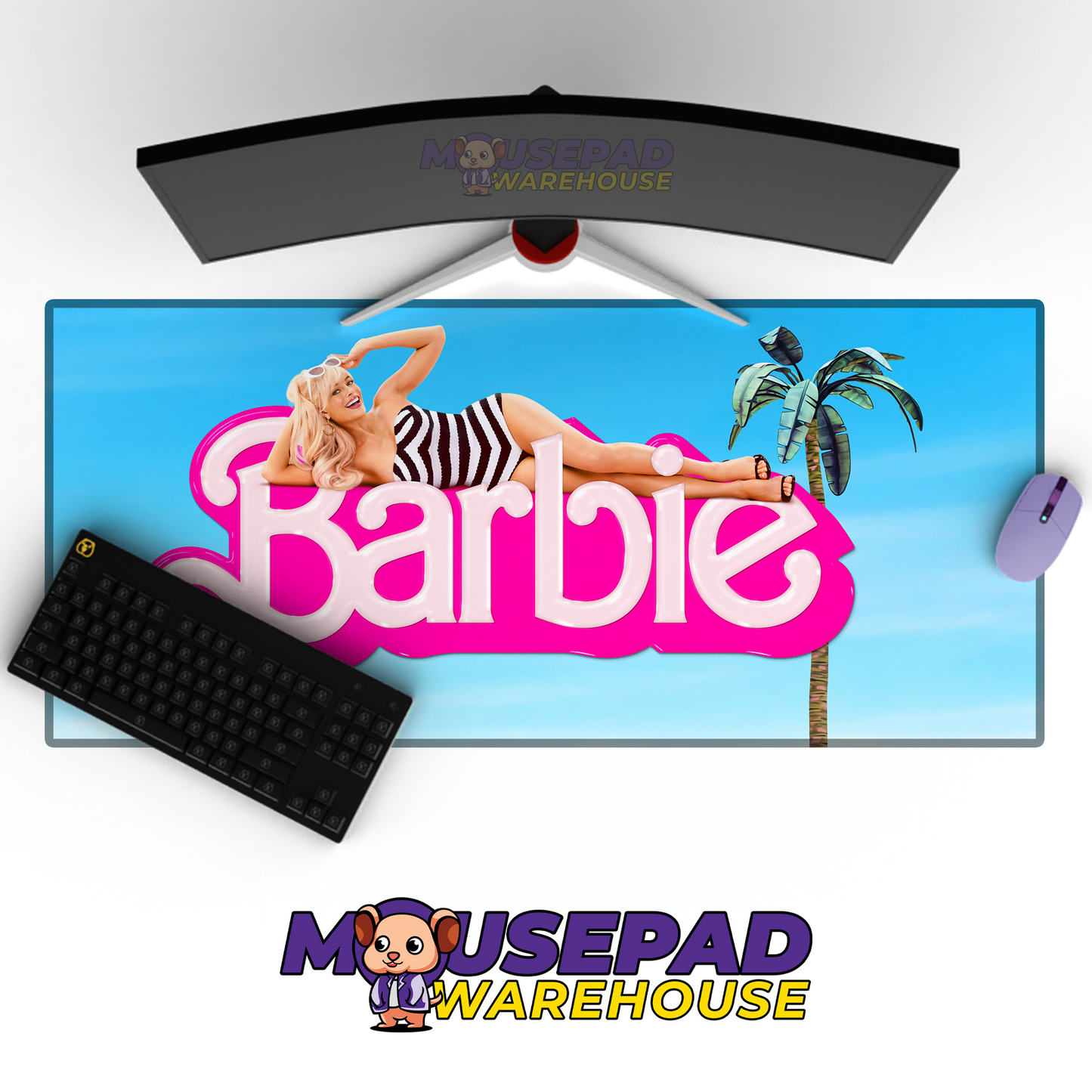 Barbie Brand Imagery Mousepad 1337622 MousepadWarehouse.com