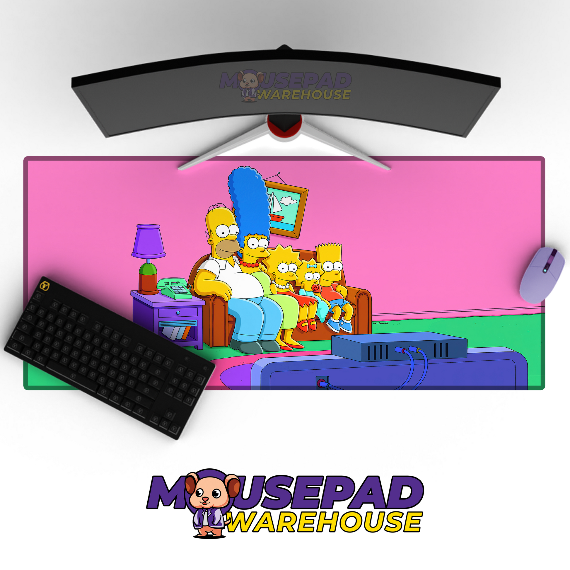 The Simpsons TV Show Mousepad 1342575 MousepadWarehouse.com