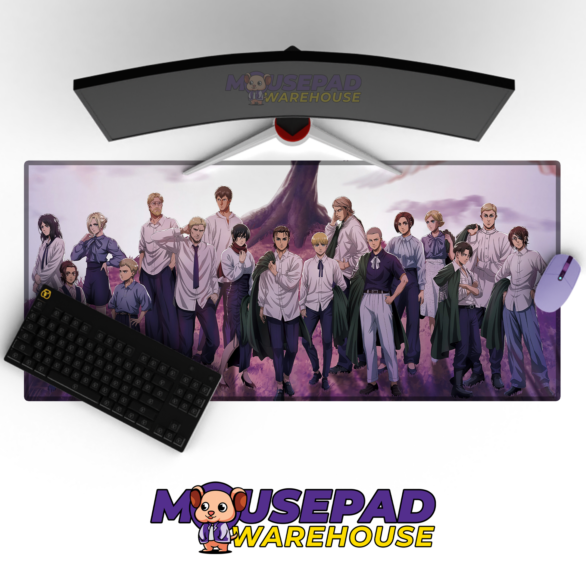 Attack on Titan Anime Mousepad 1343296 MousepadWarehouse.com