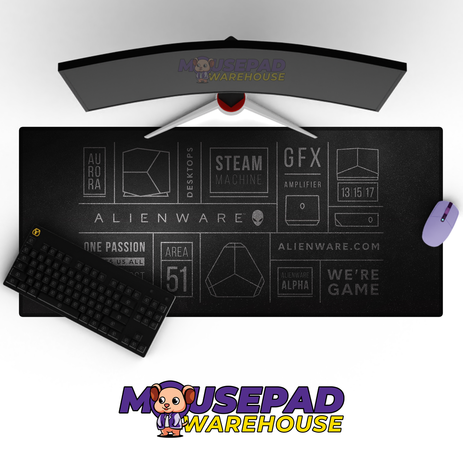 Alienware Brand Imagery Mousepad 1356475 MousepadWarehouse.com