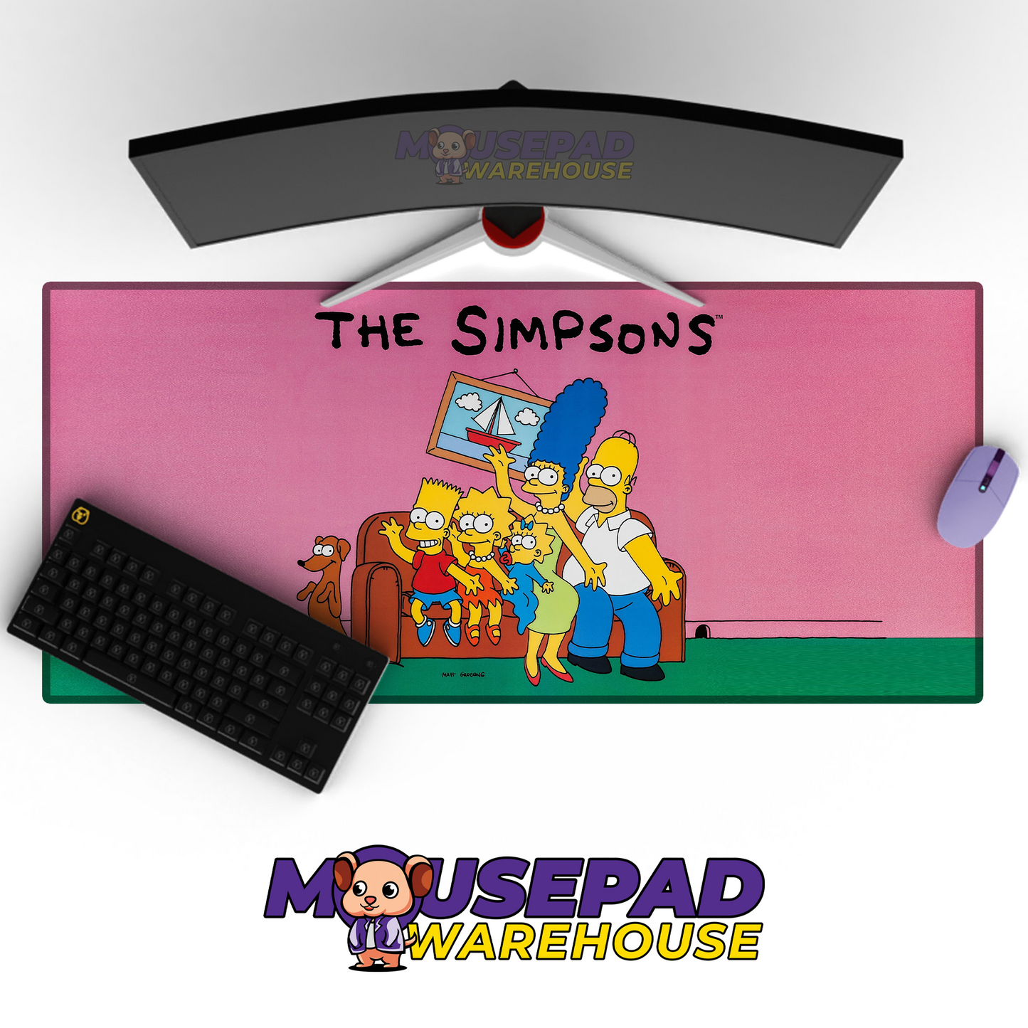 The Simpsons TV Show Mousepad 1383041 MousepadWarehouse.com