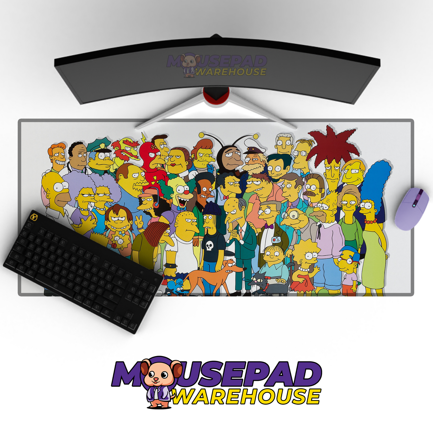 The Simpsons TV Show Mousepad 1383042 MousepadWarehouse.com