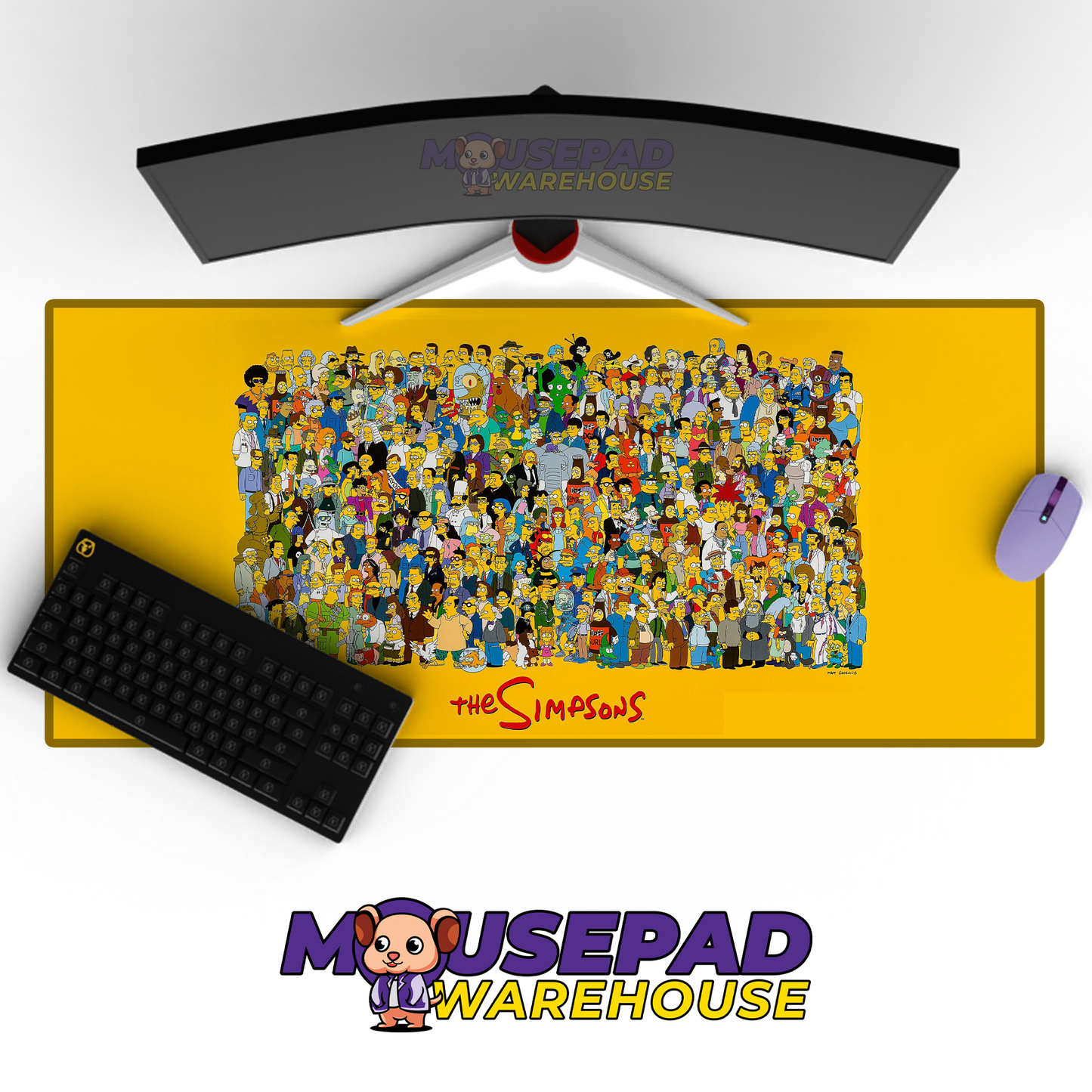 The Simpsons TV Show Mousepad 1383043 MousepadWarehouse.com