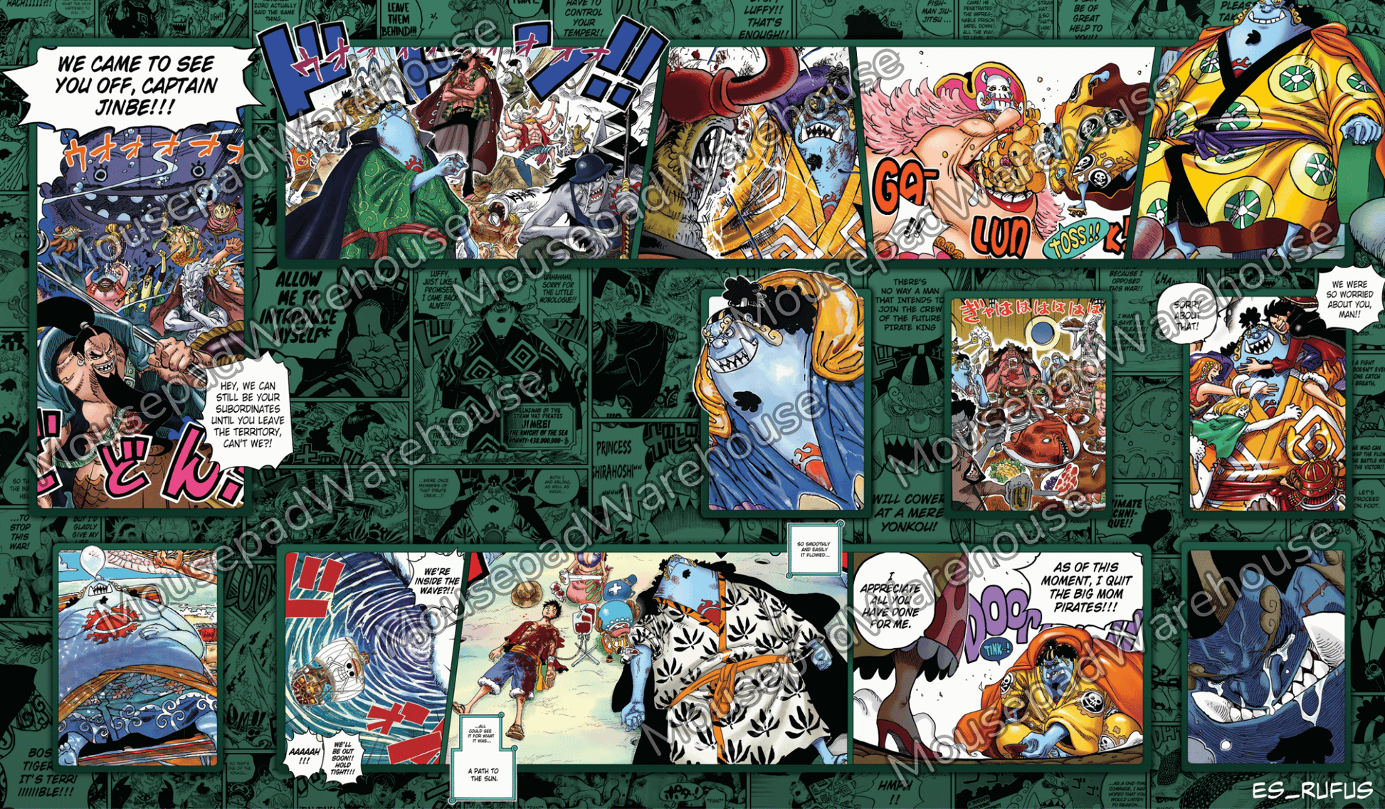 Collage of various comic book panels featuring different characters and scenes.