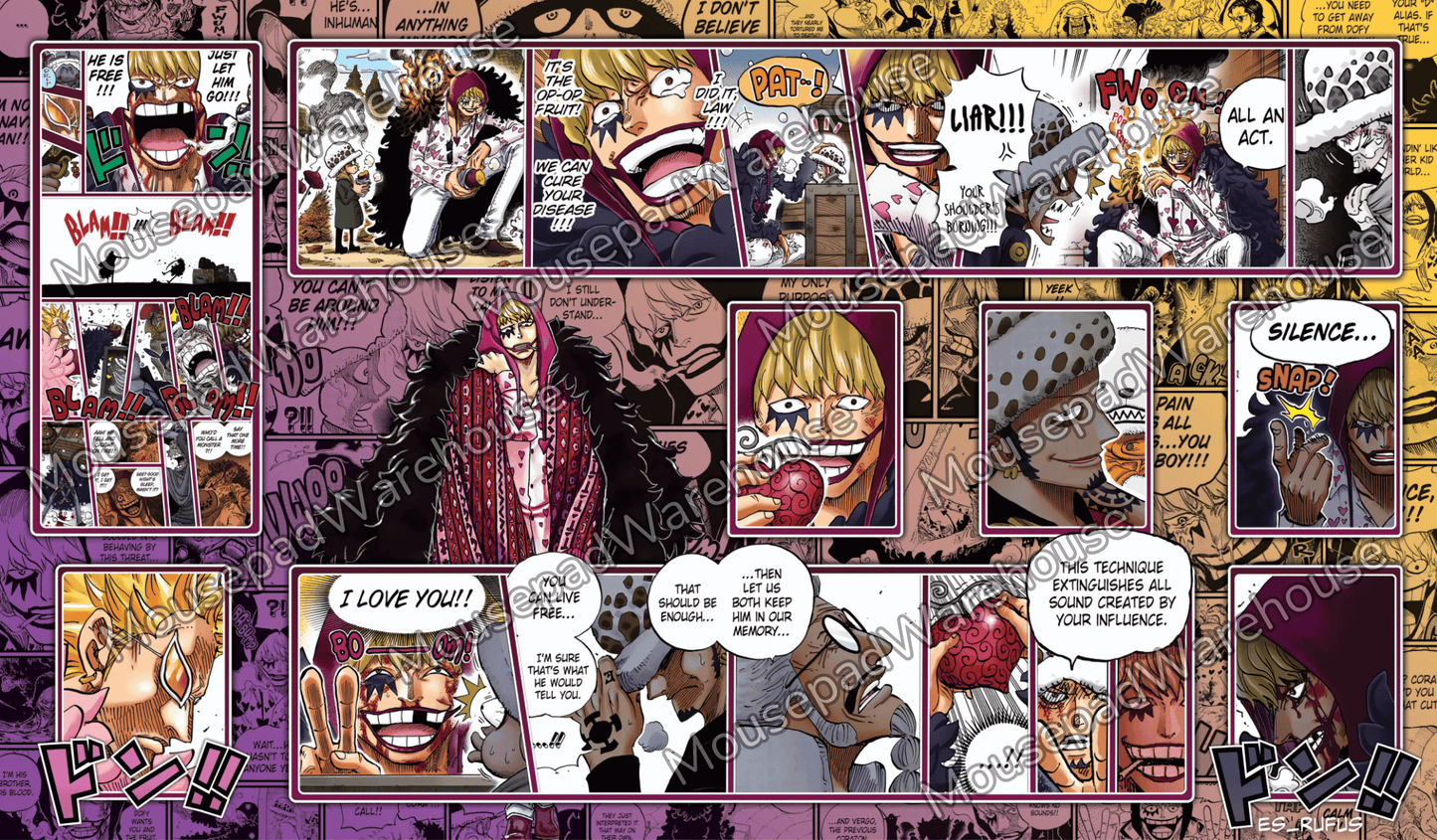 Rosinante One Piece TCG Playmat MousepadWarehouse.com