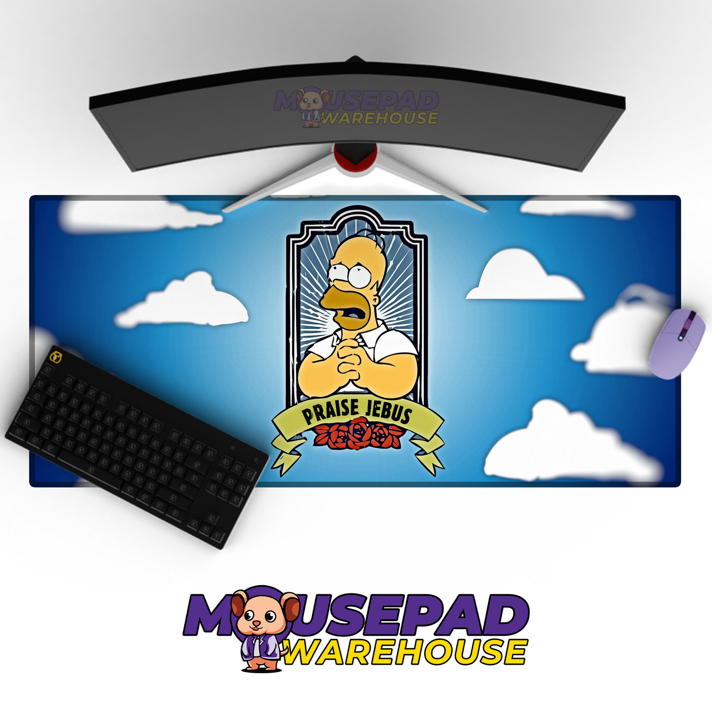 The Simpsons TV Show Mousepad 218913 MousepadWarehouse.com