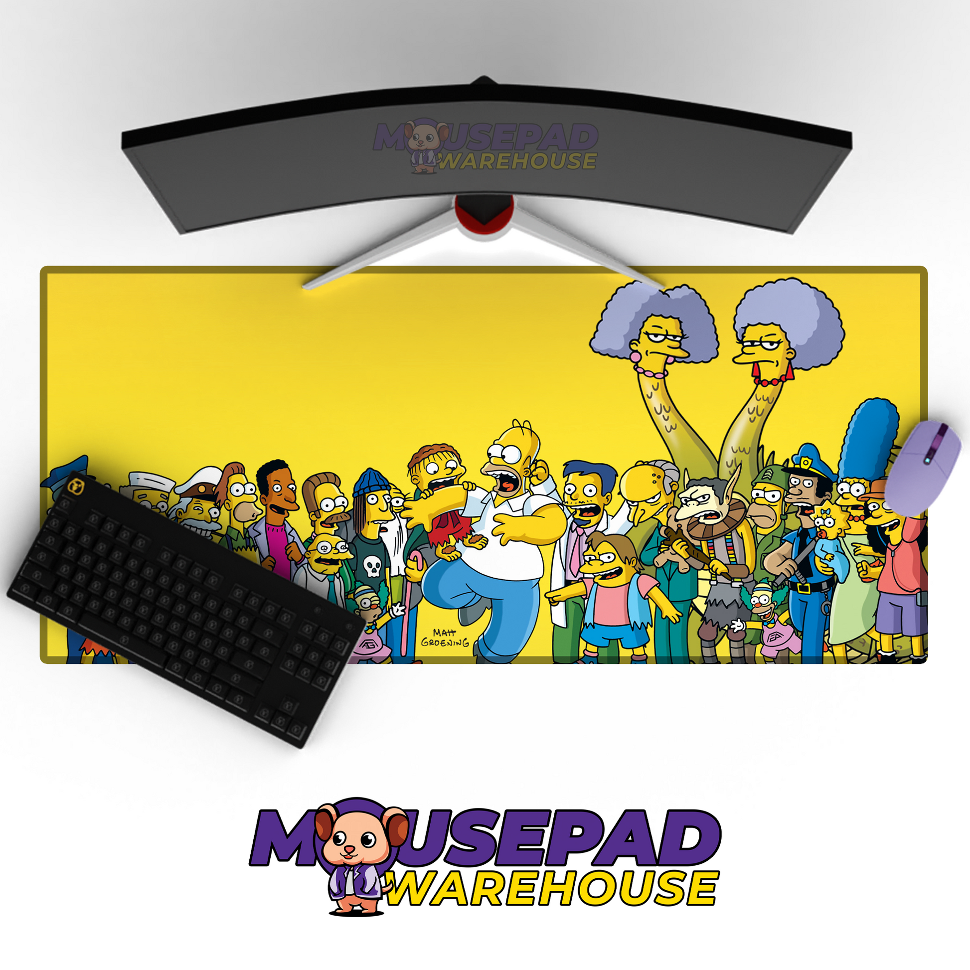 The Simpsons TV Show Mousepad 220403 MousepadWarehouse.com