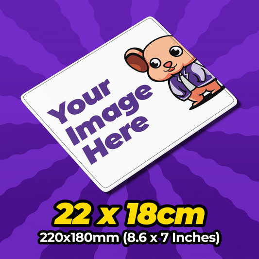 Custom Size Mousepad 220x180mm (8.6 x 7 Inches)