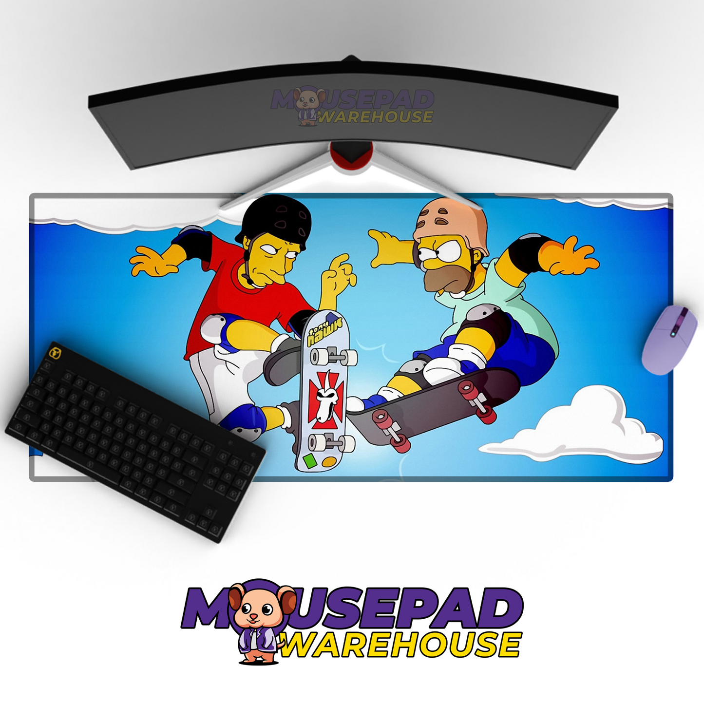 The Simpsons TV Show Mousepad 233575 MousepadWarehouse.com