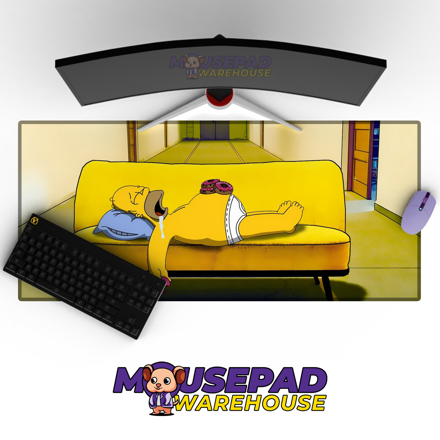 The Simpsons TV Show Mousepad 233576 MousepadWarehouse.com