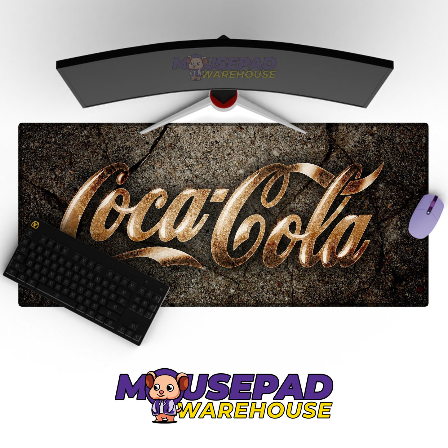 Coca-Cola Brand Imagery Mousepad 238040 MousepadWarehouse.com