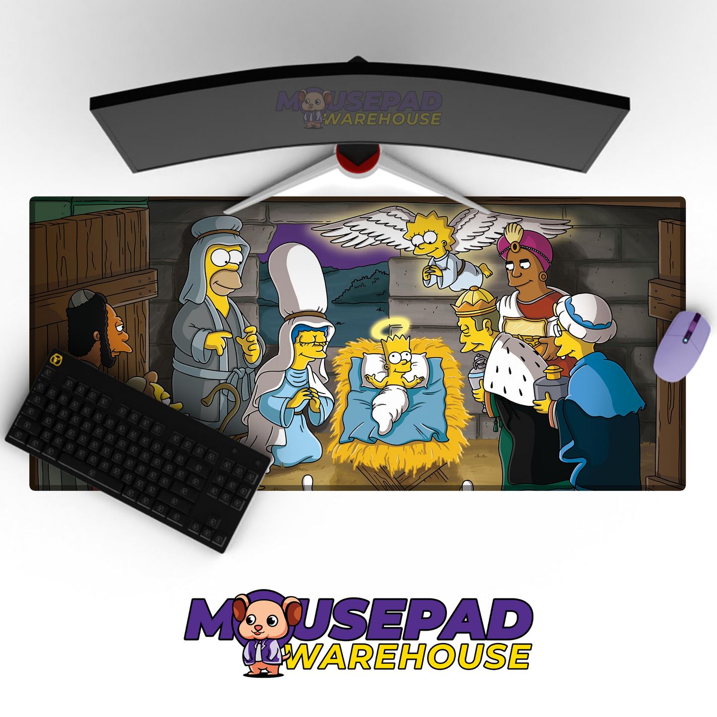 The Simpsons TV Show Mousepad 243170 MousepadWarehouse.com