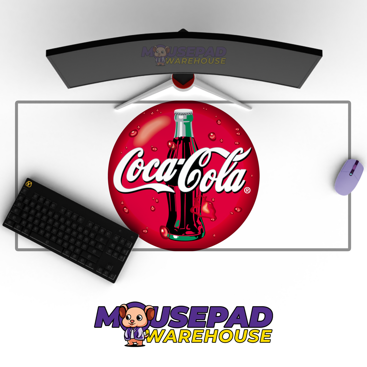 Coca-Cola Brand Imagery Mousepad 245890 MousepadWarehouse.com