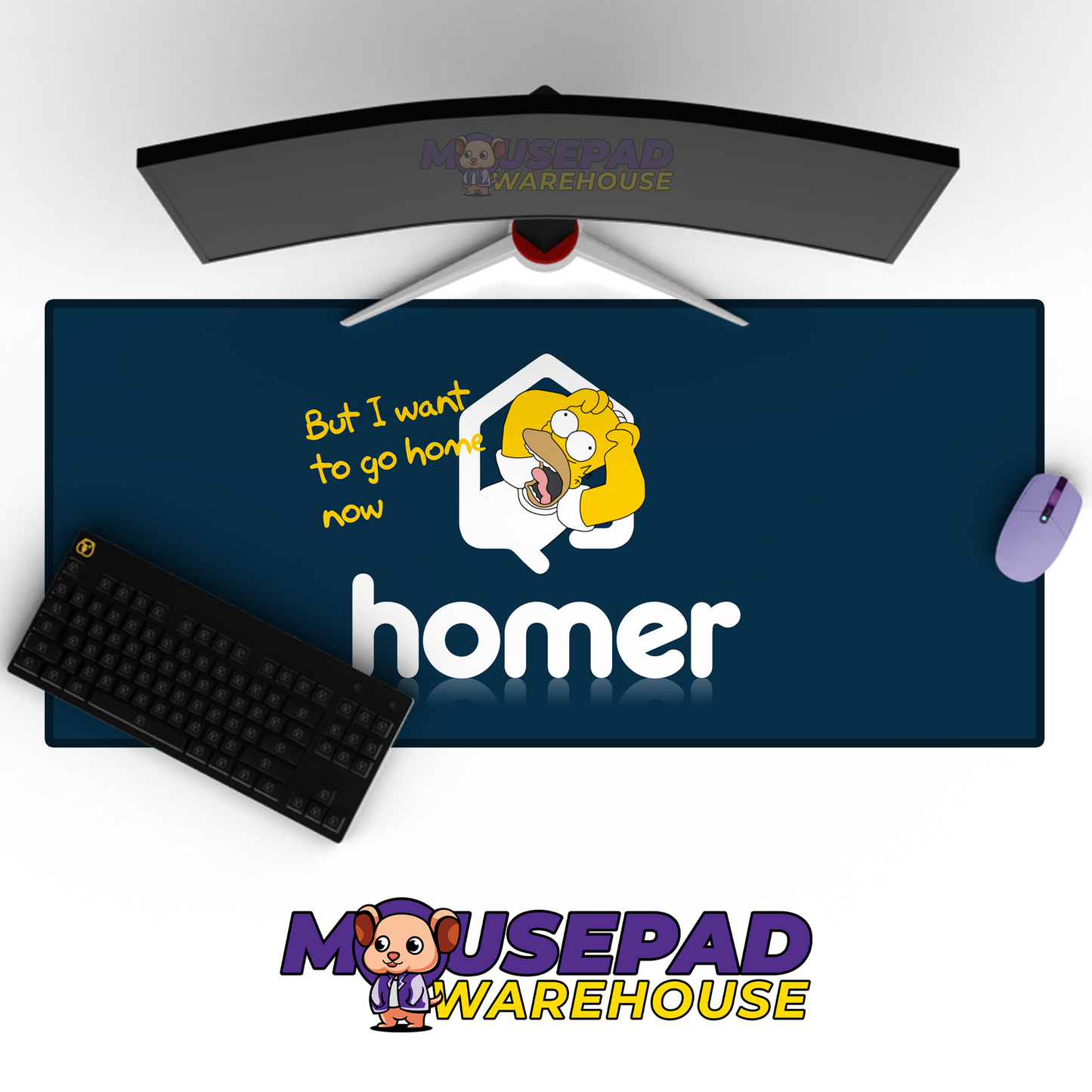 The Simpsons TV Show Mousepad 271789 MousepadWarehouse.com