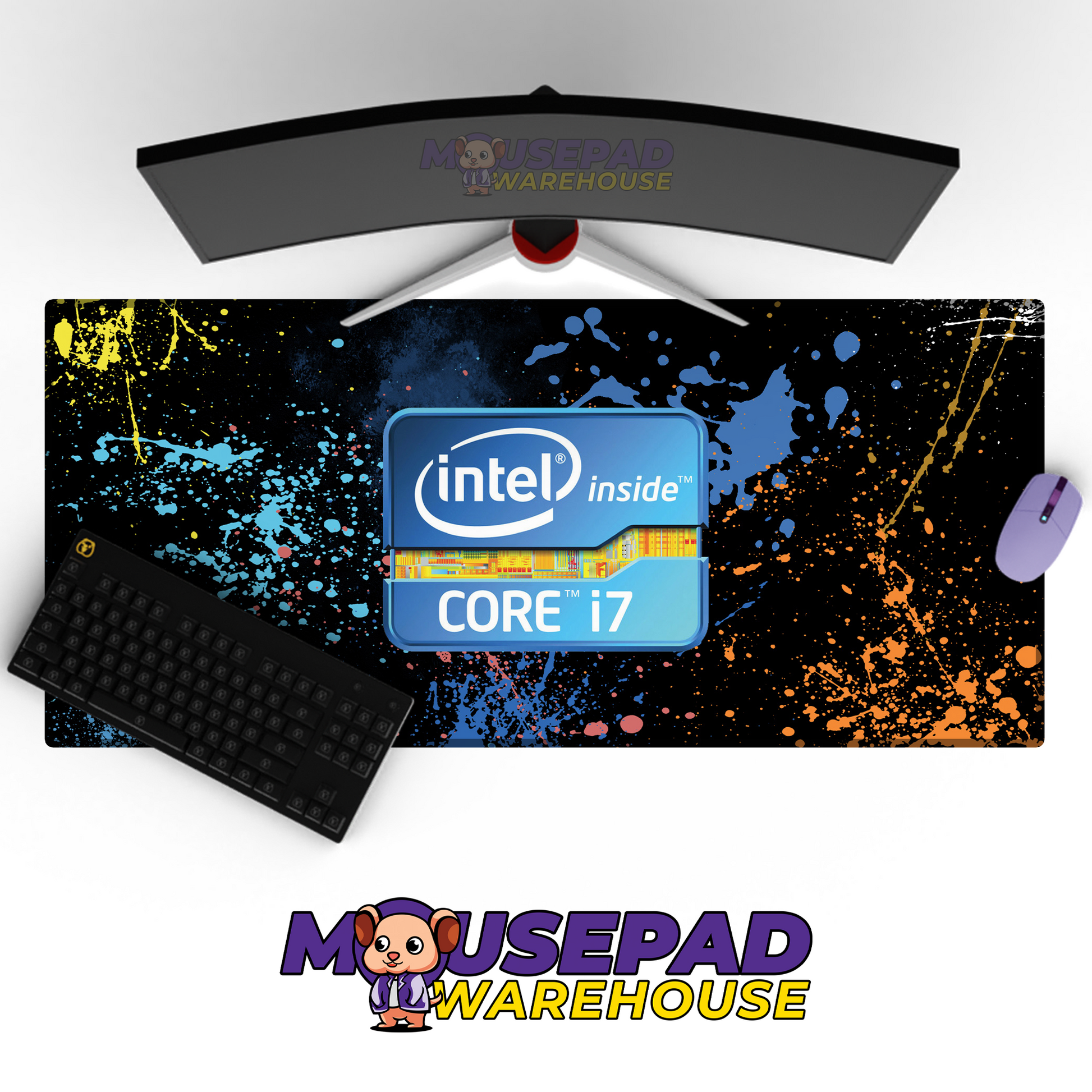 Intel Brand Imagery Mousepad 274637 MousepadWarehouse.com