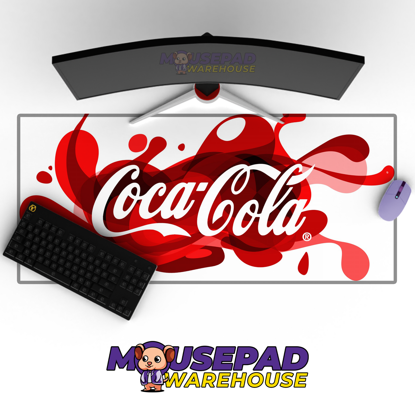 Coca-Cola Brand Imagery Mousepad 274963 MousepadWarehouse.com