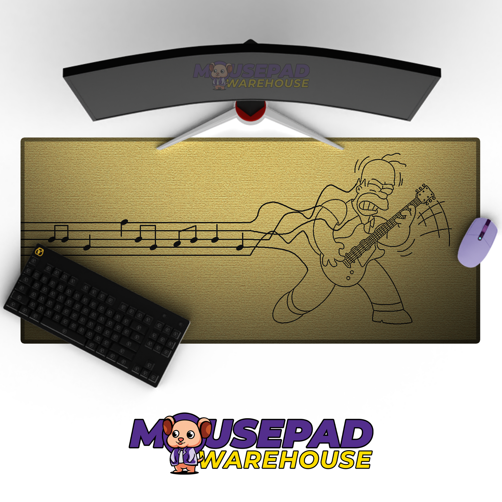 The Simpsons TV Show Mousepad 278539 MousepadWarehouse.com