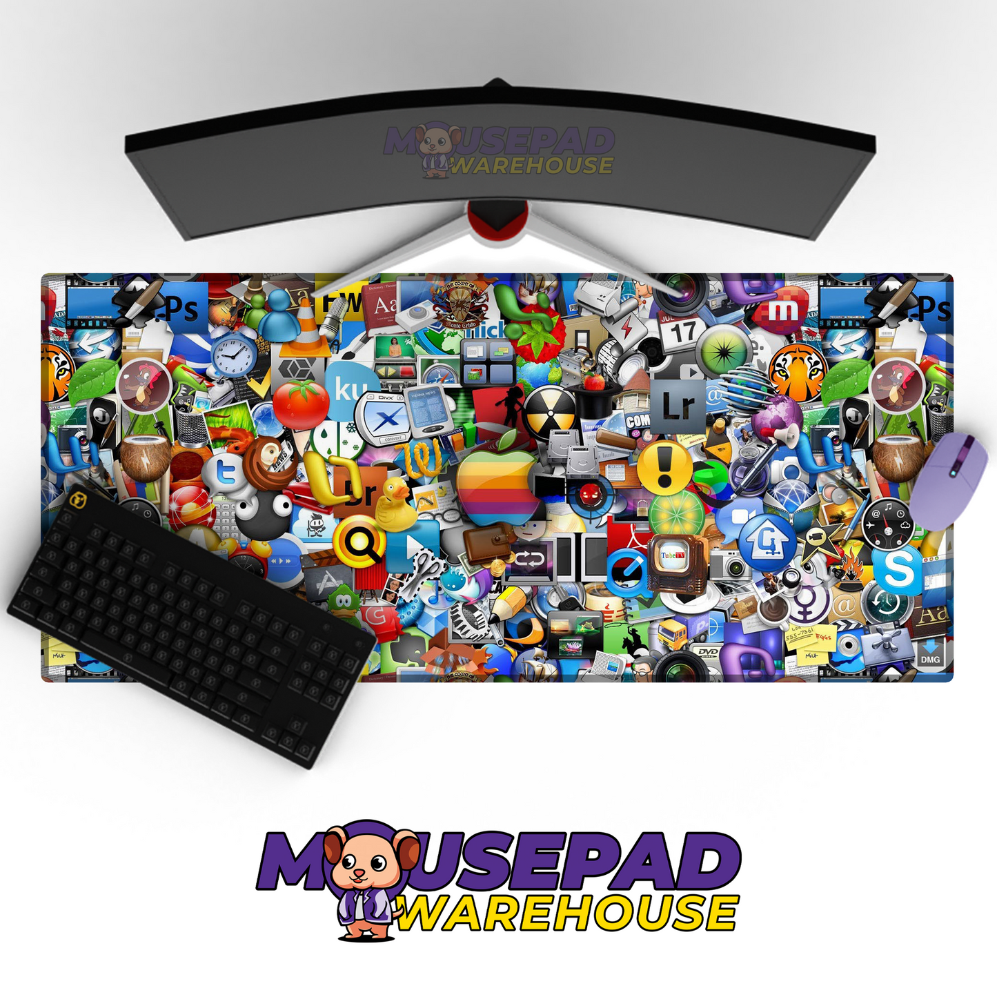 Apple Brand Imagery Mousepad 280188 MousepadWarehouse.com