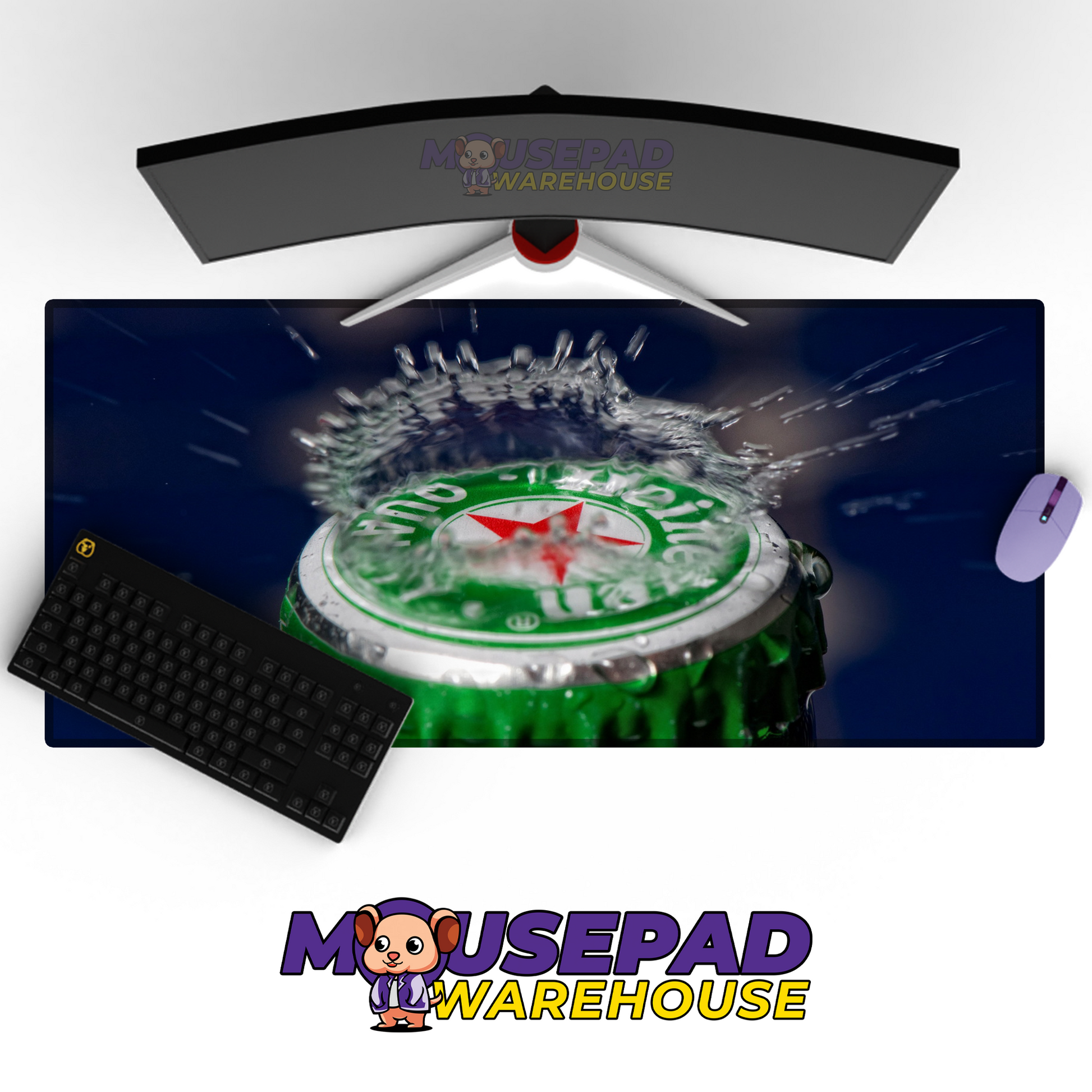 Heineken Brand Imagery Mousepad 286743 MousepadWarehouse.com