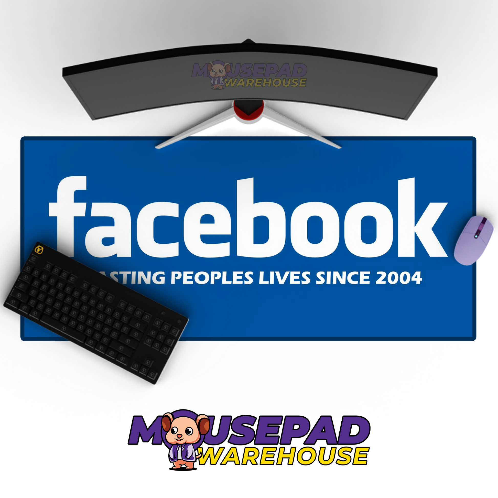 Facebook (Meta) Brand Imagery Mousepad 292678 MousepadWarehouse.com