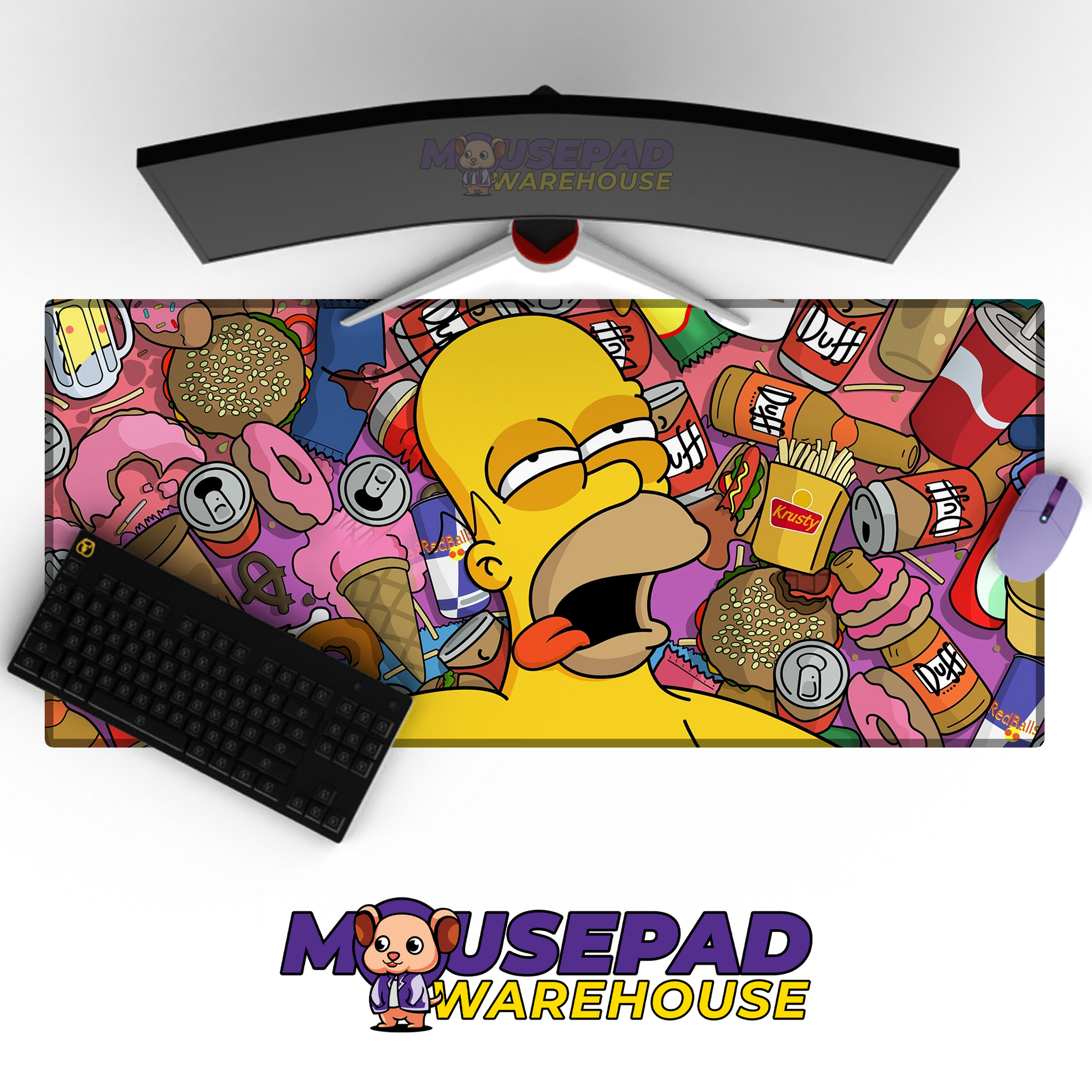 The Simpsons TV Show Mousepad 301476 MousepadWarehouse.com