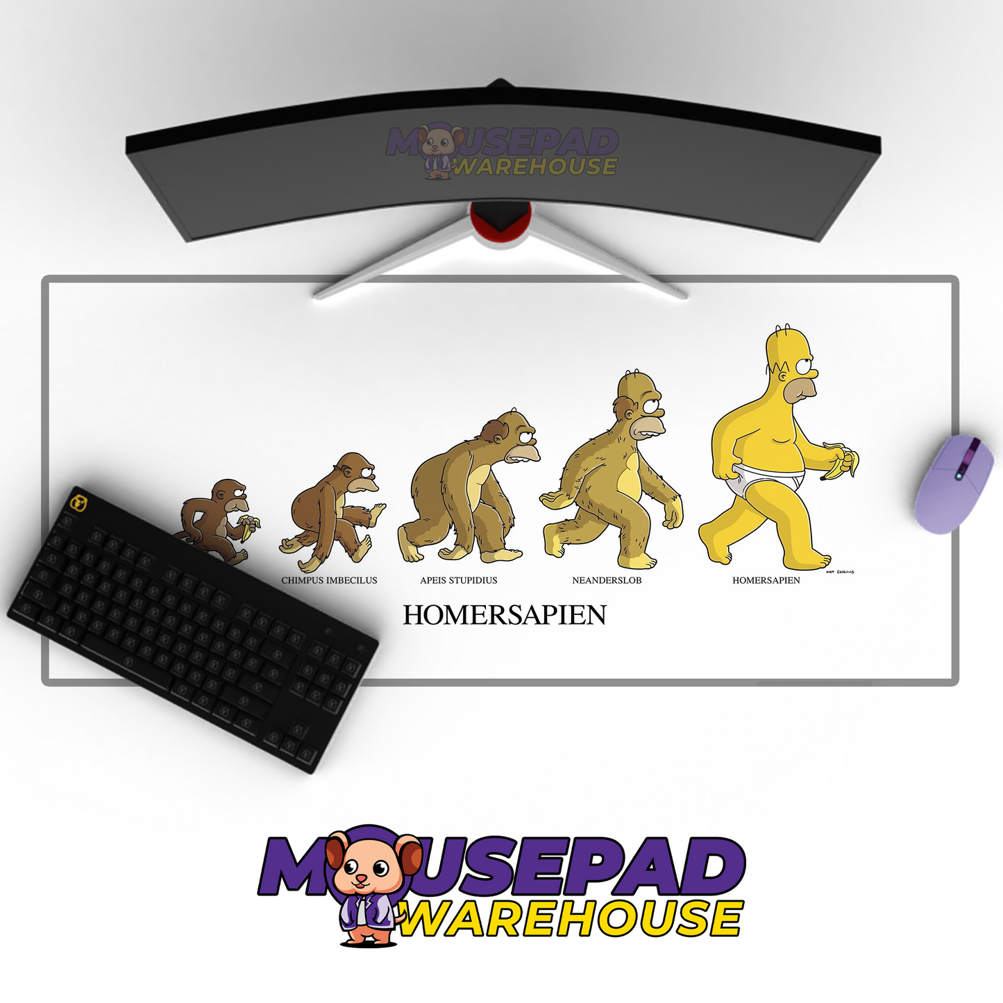 The Simpsons TV Show Mousepad 307310 MousepadWarehouse.com