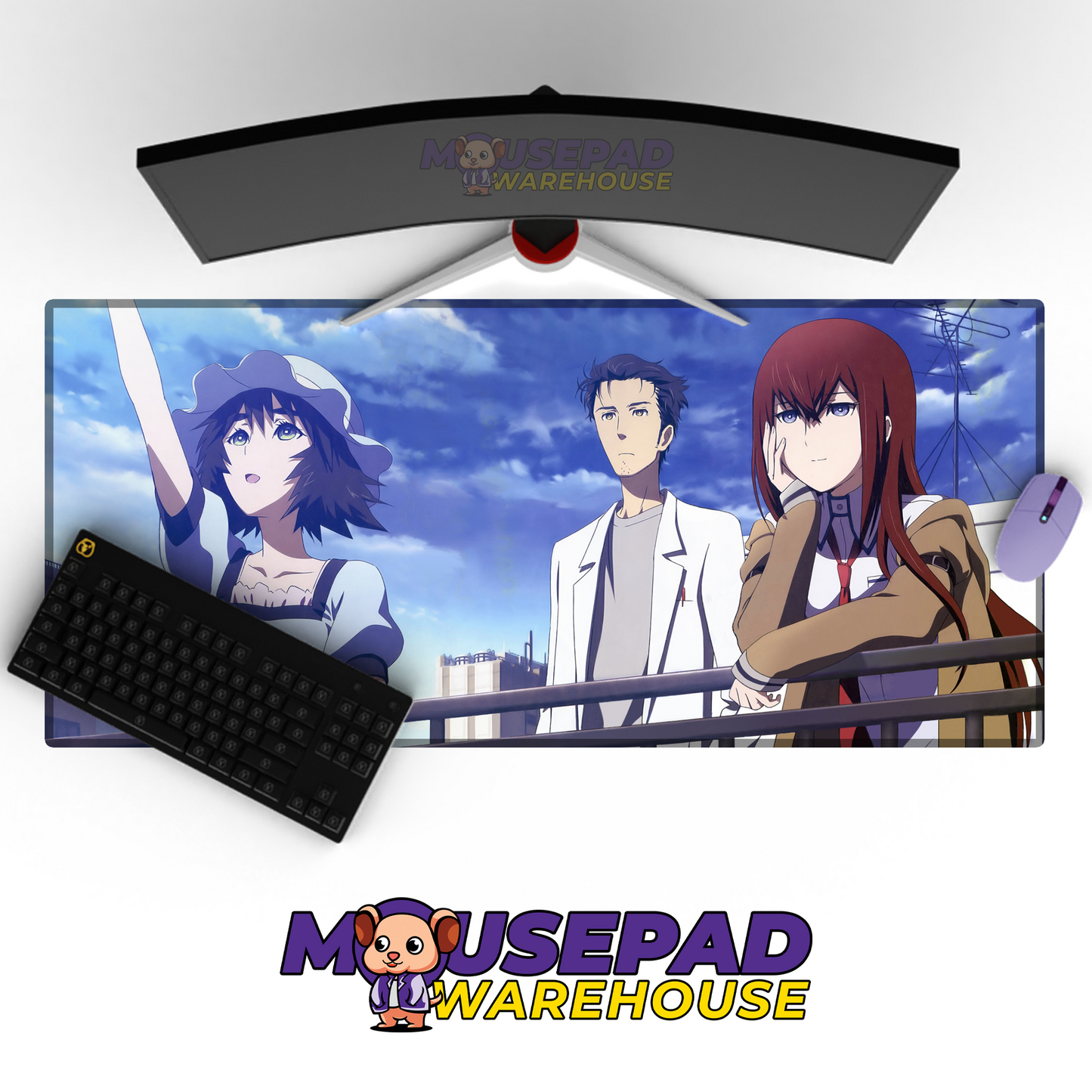 Steins Gate Anime Mousepad 345001 MousepadWarehouse.com