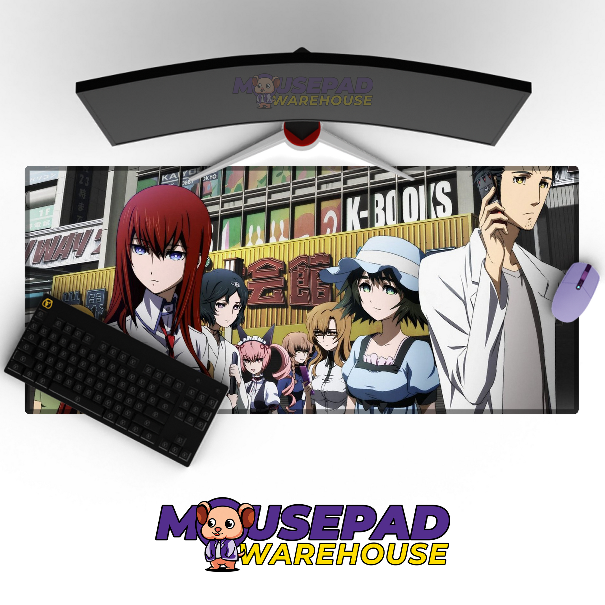 Steins Gate Anime Mousepad 345002 MousepadWarehouse.com