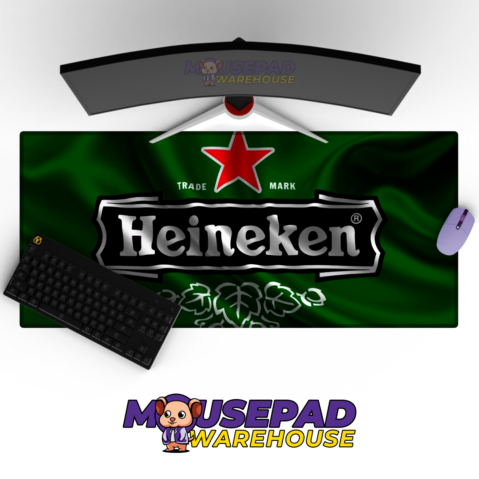 Heineken Brand Imagery Mousepad 360870 MousepadWarehouse.com