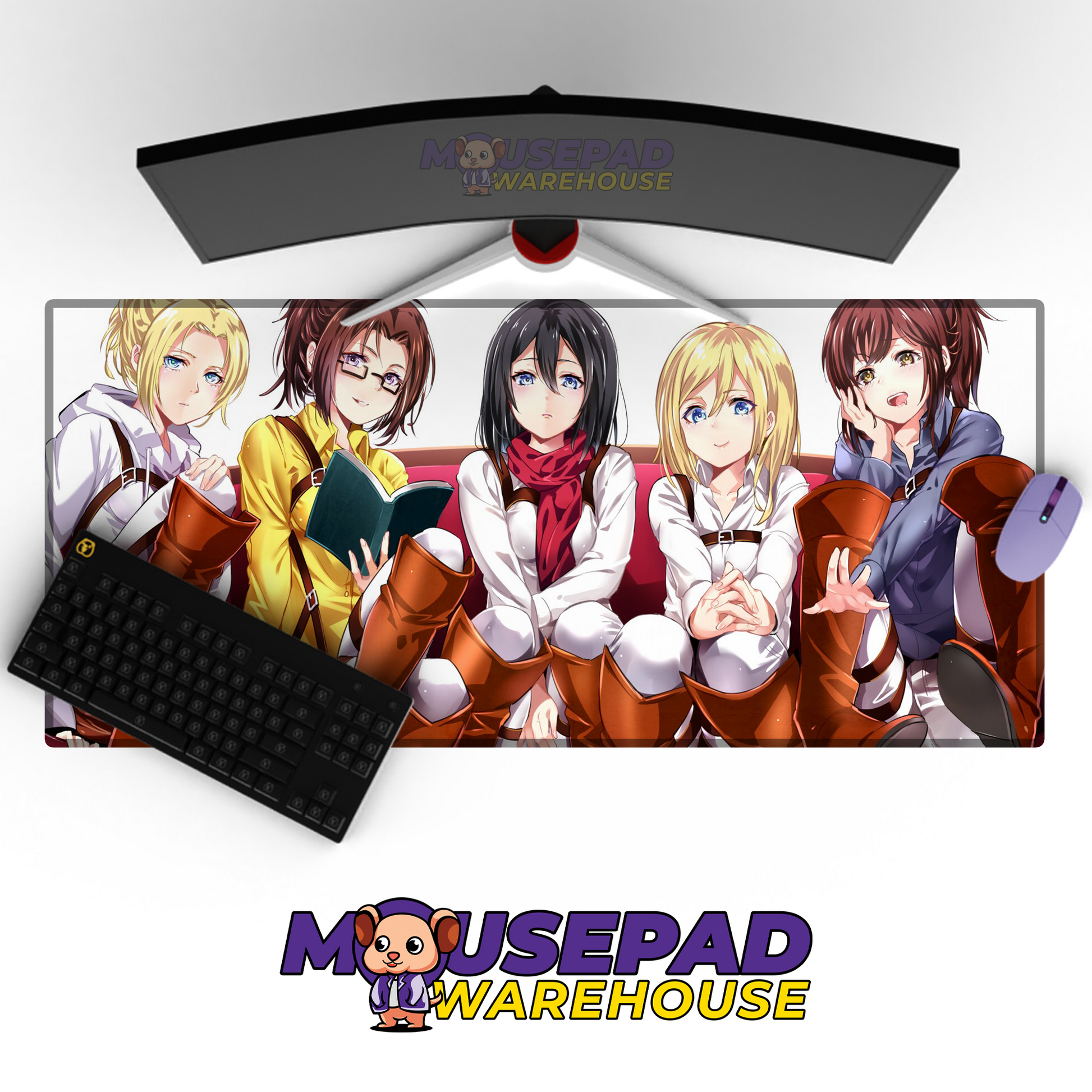 Attack on Titan Anime Mousepad 463595 MousepadWarehouse.com