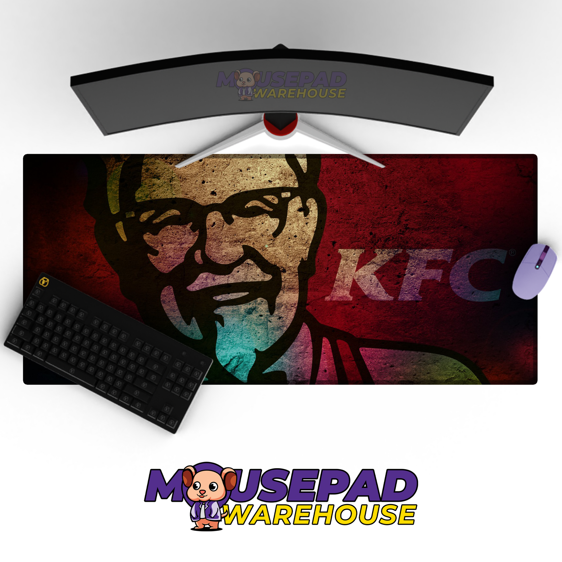 KFC Brand Imagery Mousepad 464229 MousepadWarehouse.com