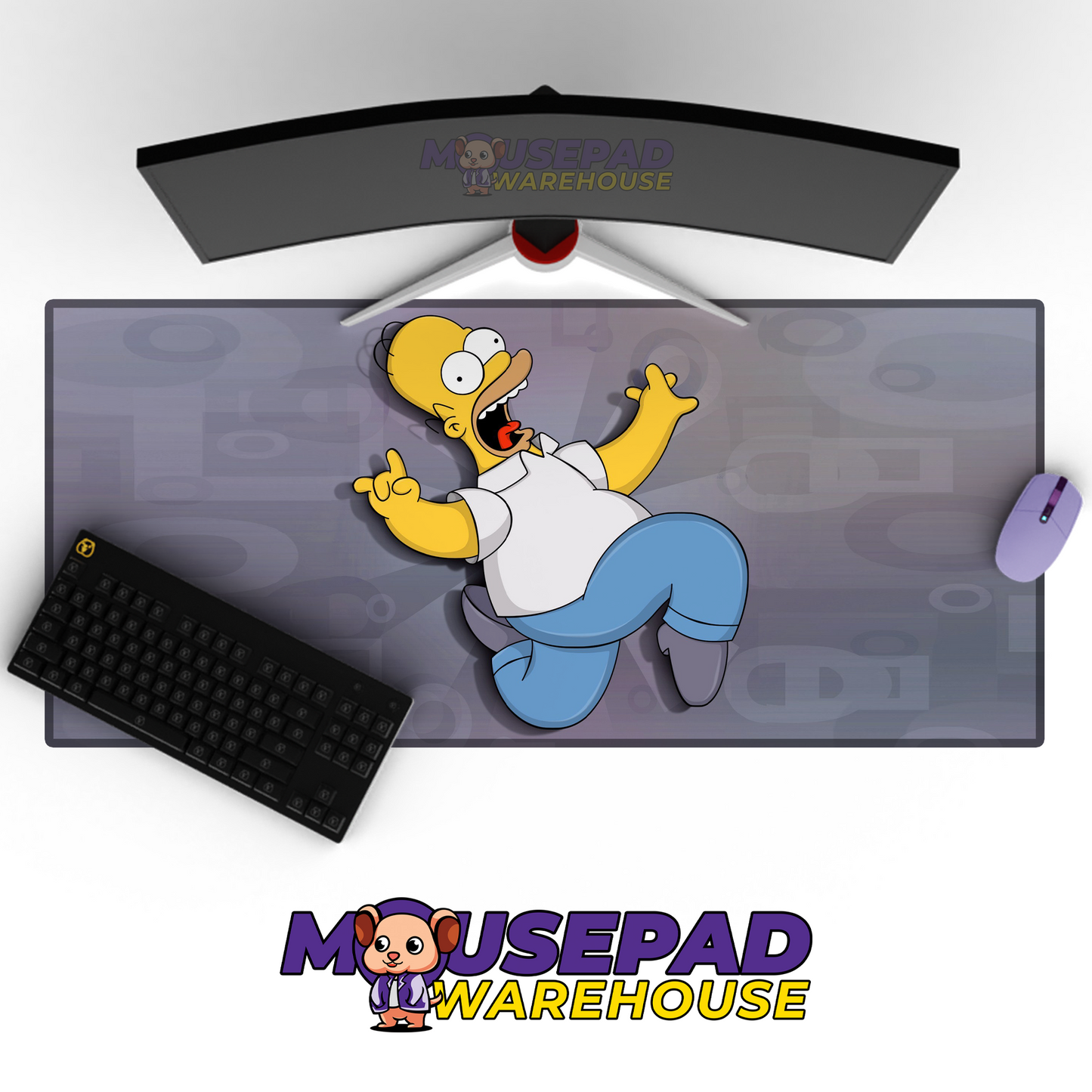 The Simpsons TV Show Mousepad 466002 MousepadWarehouse.com