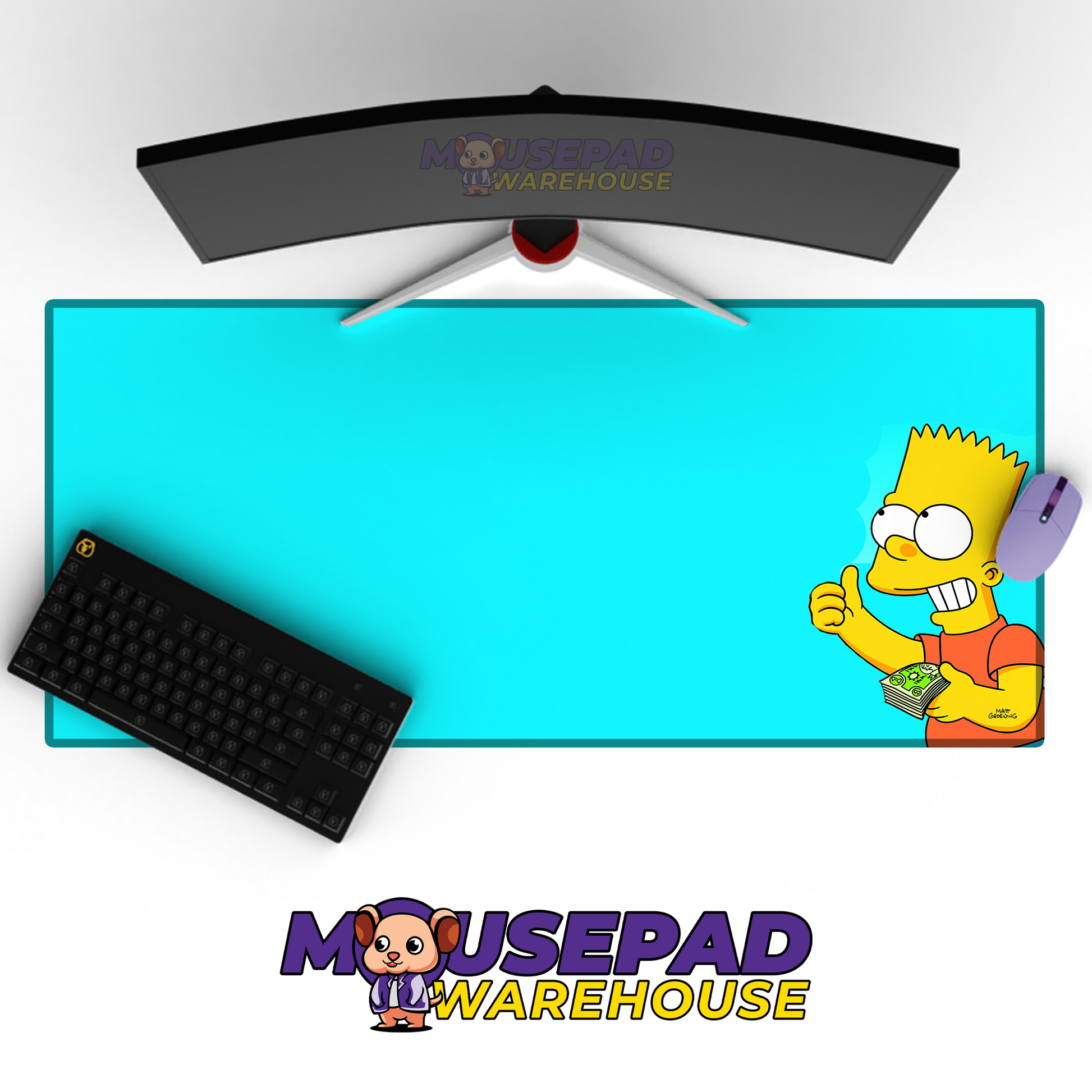 The Simpsons TV Show Mousepad 467686 MousepadWarehouse.com