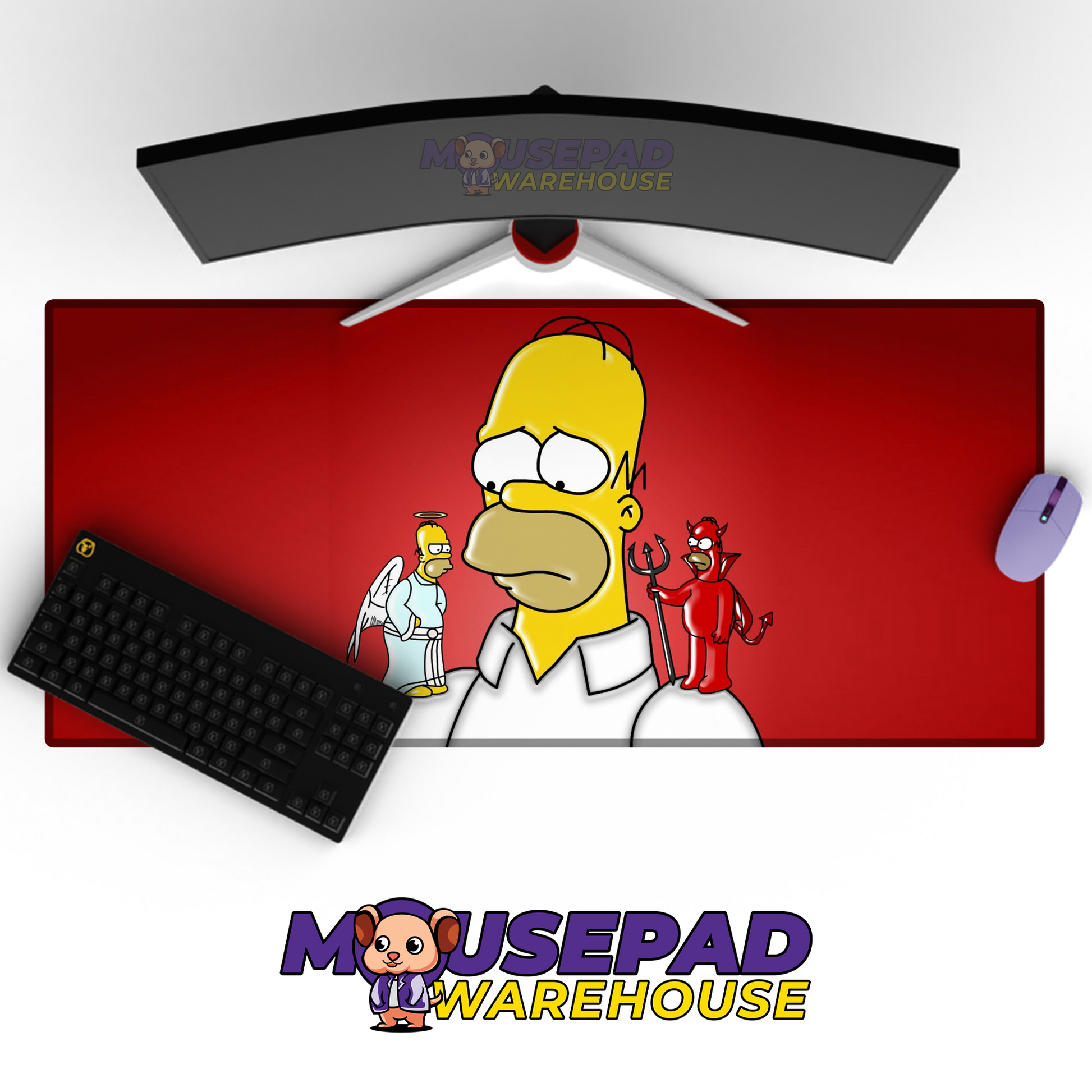 The Simpsons TV Show Mousepad 471616 MousepadWarehouse.com