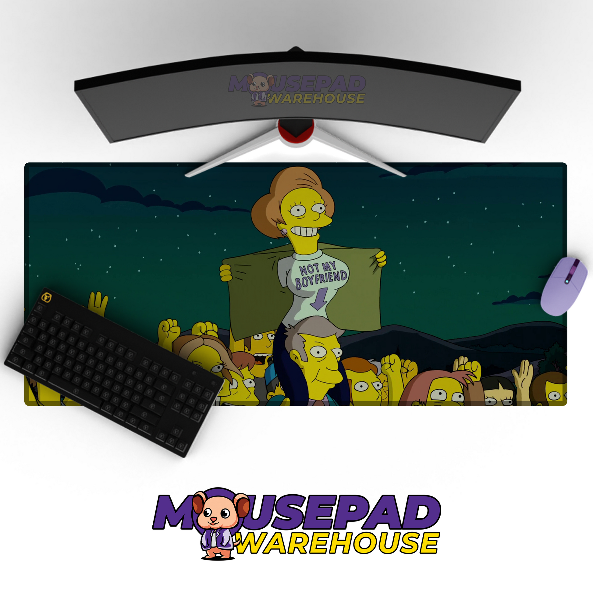 The Simpsons TV Show Mousepad 499274 MousepadWarehouse.com