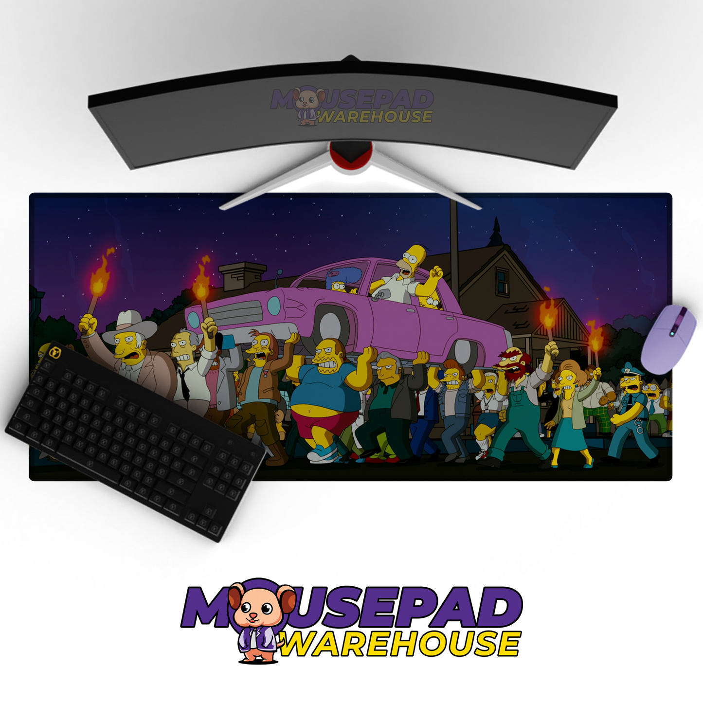 The Simpsons TV Show Mousepad 499280 MousepadWarehouse.com