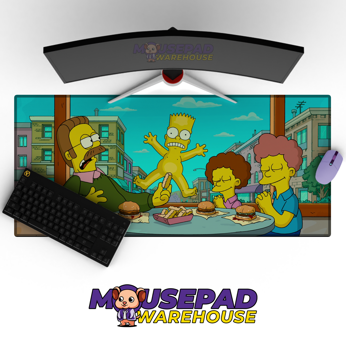 The Simpsons TV Show Mousepad 499281 MousepadWarehouse.com