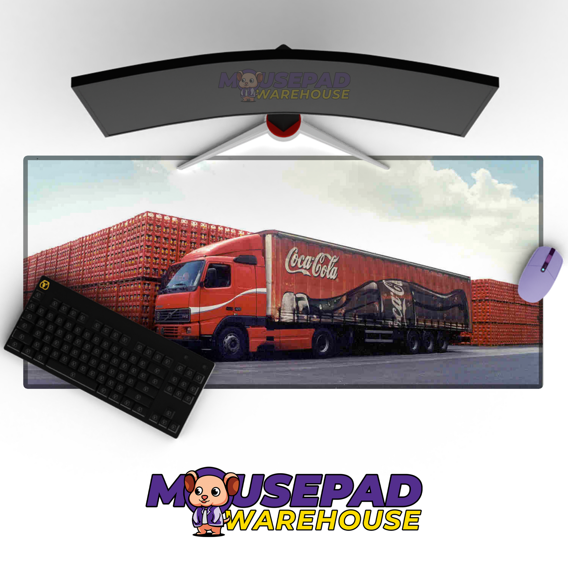 Coca-Cola Brand Imagery Mousepad 517972 MousepadWarehouse.com