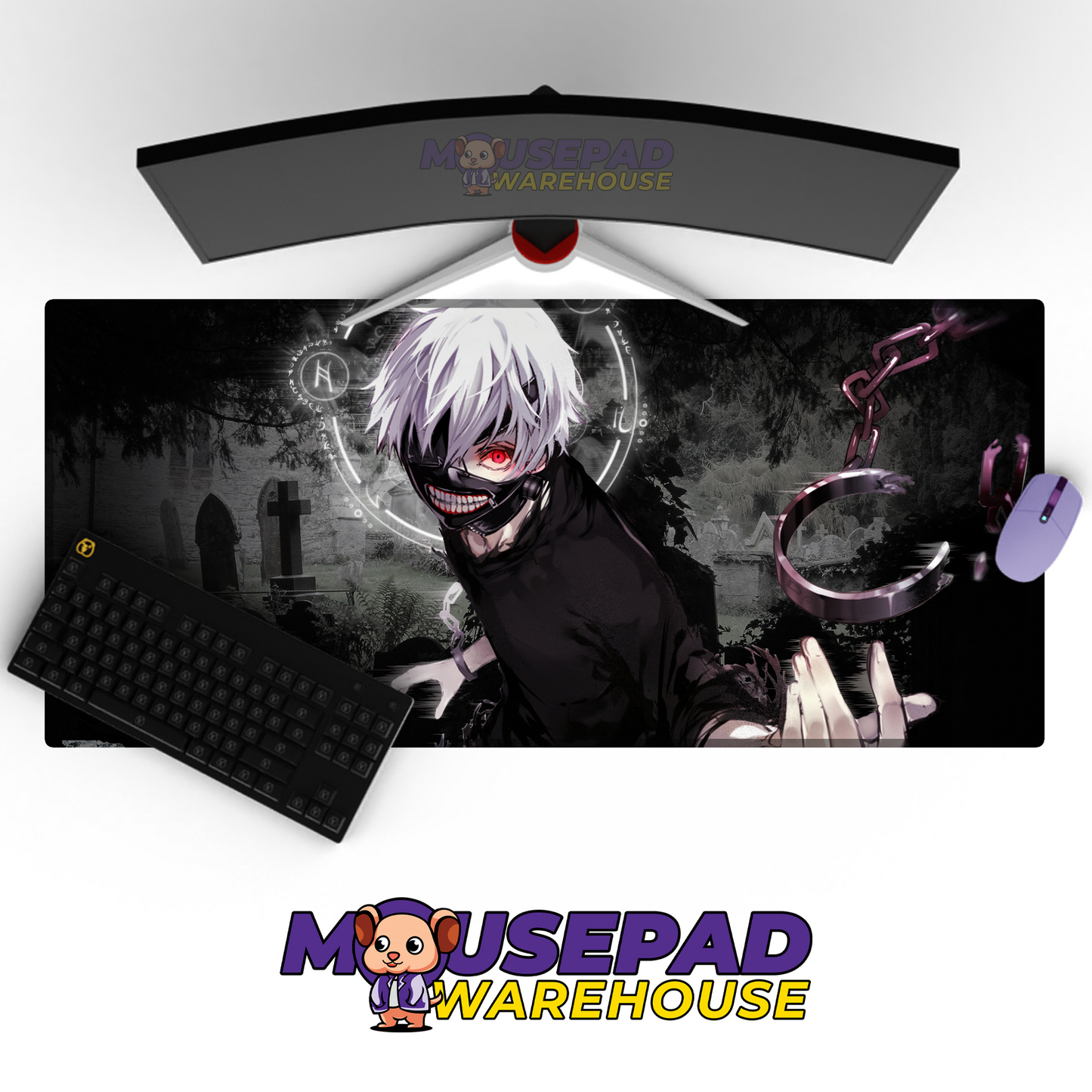 Tokyo Ghoul Anime Mousepad 522621 MousepadWarehouse.com