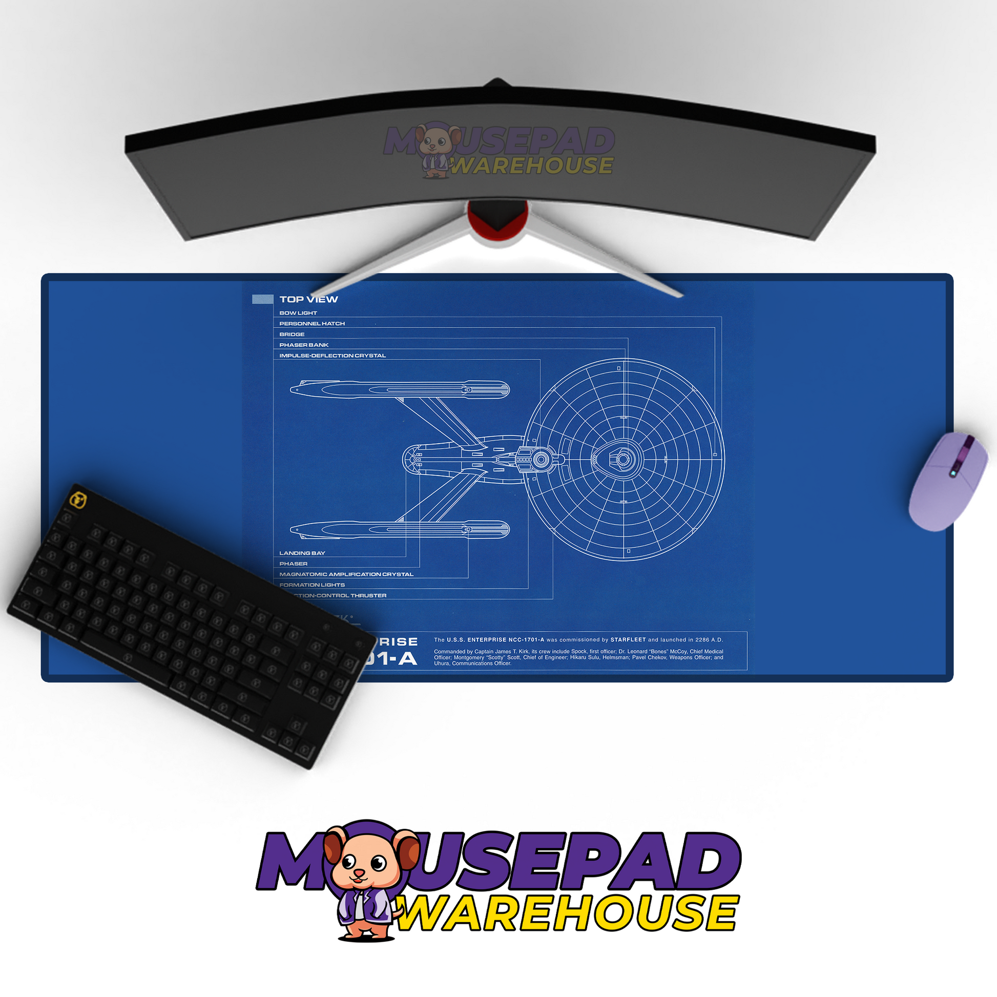 Star Trek TV Show Mousepad 554186 MousepadWarehouse.com