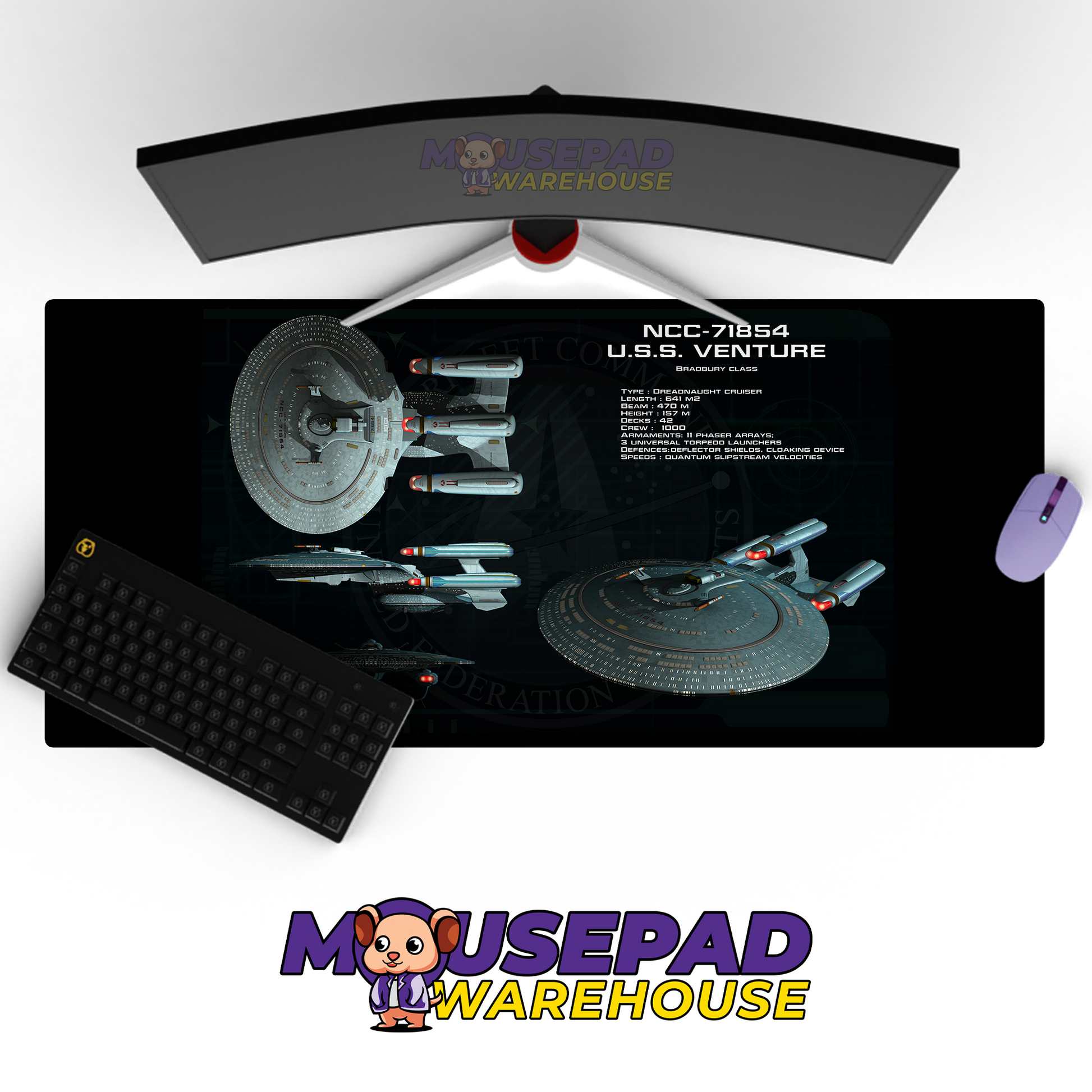 Star Trek TV Show Mousepad 554672 MousepadWarehouse.com