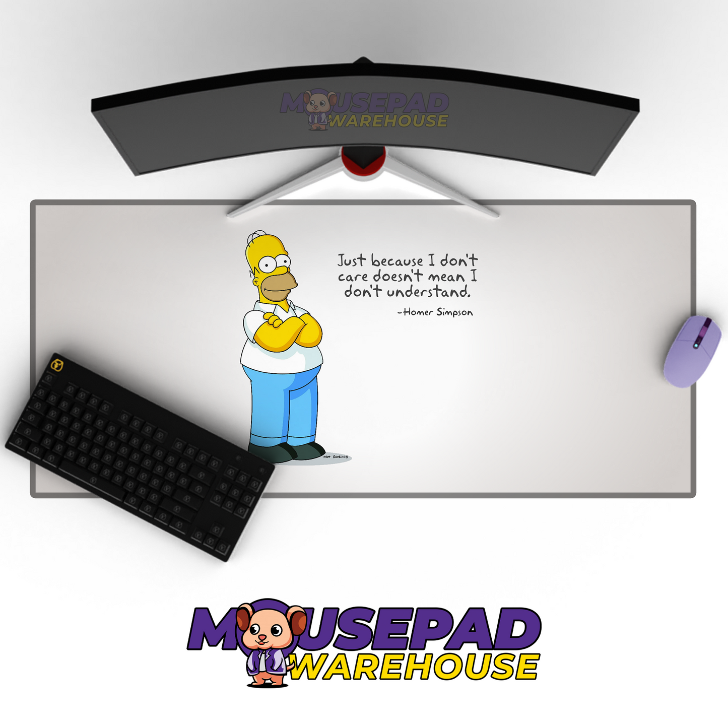 The Simpsons TV Show Mousepad 556926 MousepadWarehouse.com