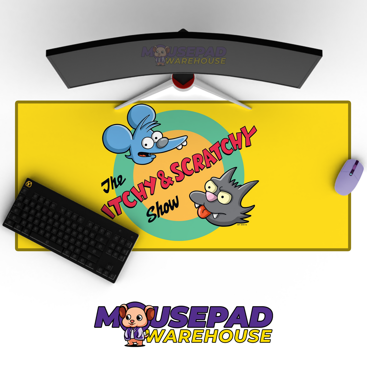 The Simpsons TV Show Mousepad 585280 MousepadWarehouse.com