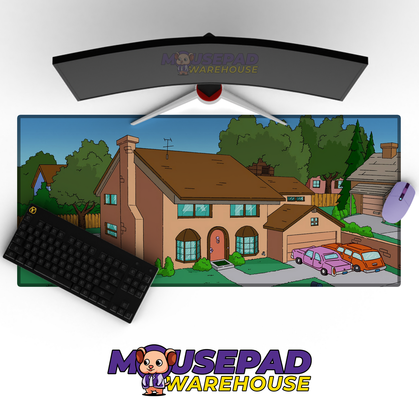 The Simpsons TV Show Mousepad 591066 MousepadWarehouse.com