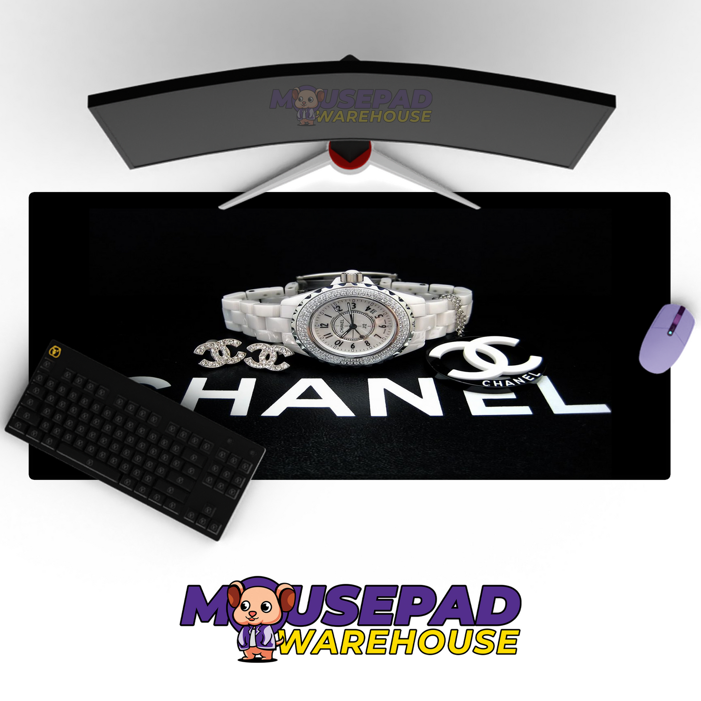 Chanel Brand Imagery Mousepad 601204 MousepadWarehouse.com